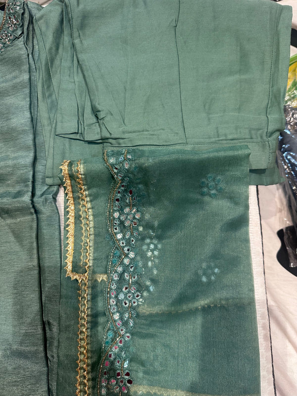 Three piece georgette suit