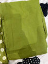 PURE COTTON POLKA DOT TWO PIECE SET(OLIVE GREEN COLOUR)