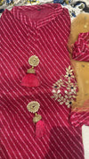 Leharia kurti with dupatta