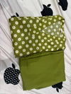 PURE COTTON POLKA DOT TWO PIECE SET(OLIVE GREEN COLOUR)