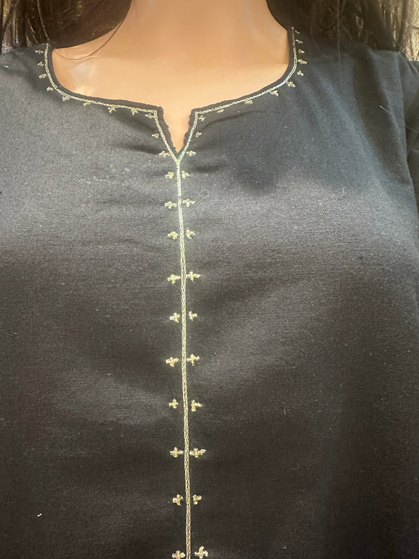 BLACK Pure Cotton Summer Wear CO-ORD Set