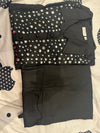 Solid Foil Mirror Embroidered Straight Fit CO-ORD Set