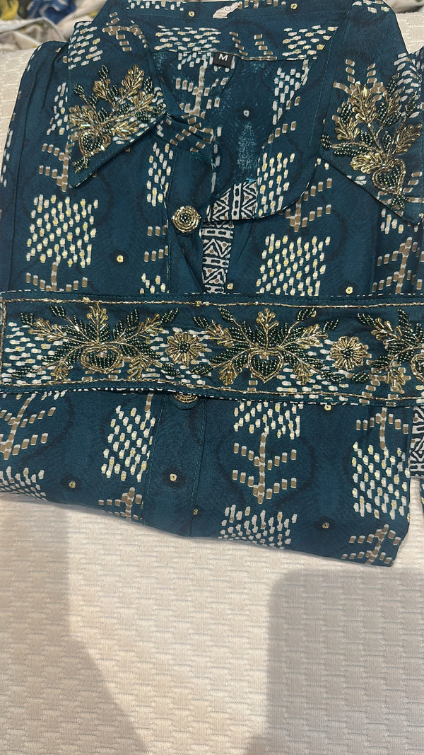 heavy coord set in mulcotton