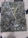 Pure Cotton Kurta with Beautiful V-Shape Neckline with Crochet Lace