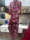 PURE CHINON CO-ORD SET WITH BEAUTIFUL HANDWORK