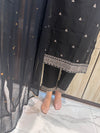 Pure Georgette Stunning Black Suit