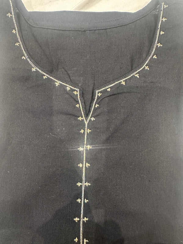 BLACK Pure Cotton Summer Wear CO-ORD Set