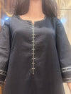 BLACK Pure Cotton Summer Wear CO-ORD Set