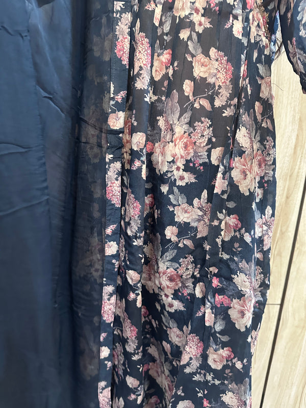 Pure Viscose Chinon Alia Cut Dress