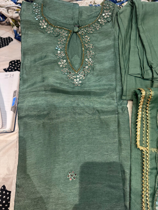 Three piece georgette suit