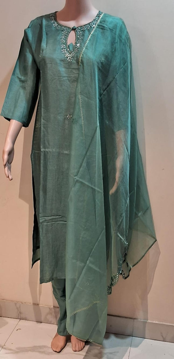 Three piece georgette suit