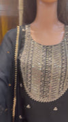 Pure Georgette Stunning Black Suit