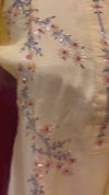 Three piece suit with floral flower